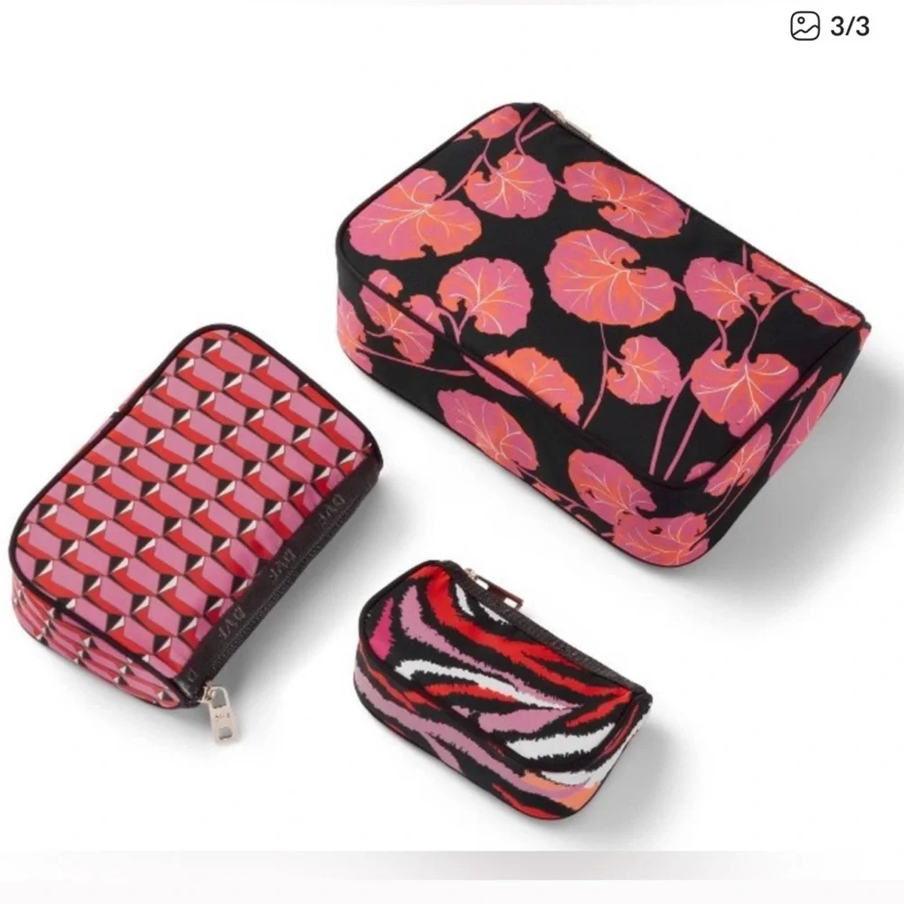 Diane Von Furstenberg for Target Patterned Cosmetic Bag Set